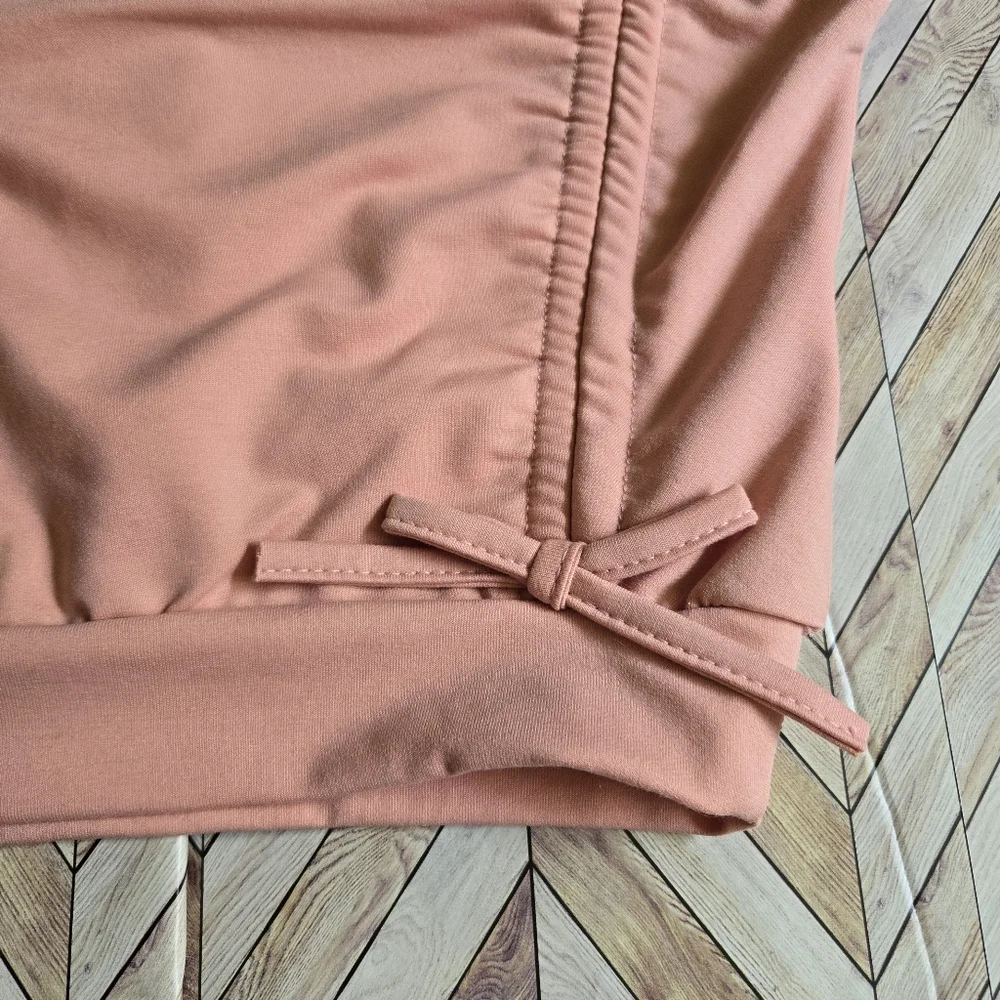 Baby Girl Bowknot Ruched Pink Sweater Crewneck Pullover Star Sweatshirt 18-24M